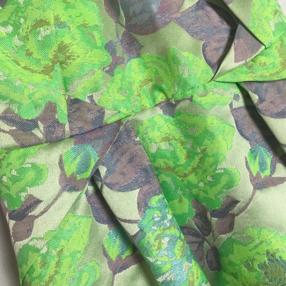 TOPSHOP neon green and purple cocktail mini dress - Picture 2 of 8